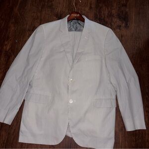 Classic Fit Cotton Seersucker 1818 Suit | Brooks Brothers 46L/W40  Spring 12